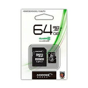 HIDISC microSDHCJ[h 64GB CLASS10 UHS-1Ή ] Read80 SDϊA_v^(HDMCSDX64GCL10UIJP3) 񂹏i
