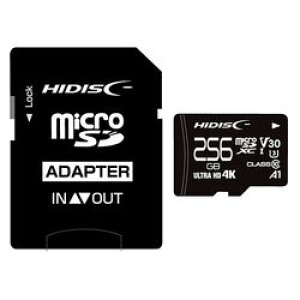 HIDISC microSDXCJ[h 256GB CLASS10 UHS-I Speed class3, A1Ή(HDMCSDX256GCL10V30) 񂹏i