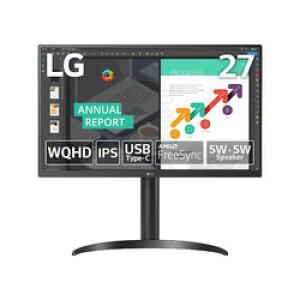 LG Electronics Japan 27^ WQHD(25601440) IPS USB Type-C(27QN850-B) 񂹏i
