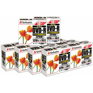 Verbatim ^pDVD-R 120 Chv^u 5mmXP[X 1(100:10×10)(VHR12JPP10C) ڈ݌=