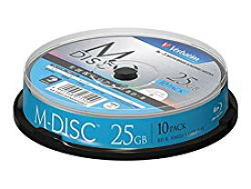 Verbatim データ用ブルーレイ「M-DISC」1回記録用 25GB 1-4倍速 スピンドル10P(VBR130YMDP10SV1) 目安在庫=△
