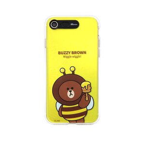 LINE FRIENDS iPhone 8/7 JUNGLE BROWN Light UP oW[uE(KCL-JLL002) d݌ɕi