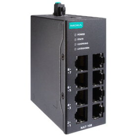 MOXA 8ポート 産業用ネットワークアドレス変換 (NAT) デバイス(NAT-108) 取り寄せ商品