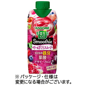 JS ؐ100 Smoothie x[&X[W[ 330mL pbN 1P[X(12{)(4901306008560 x12) ڈ݌=