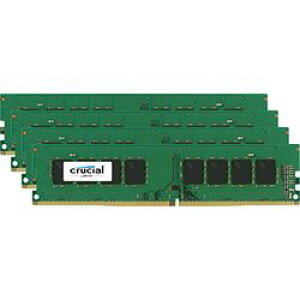 Crucial 64GB Kit (16GBx4) DDR4 2400 MT/s (PC4-19200) CL17 DR x8 Unbuffered DIM(CT4K16G4DFD824A) ���񂹏��i