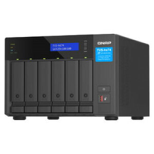 QNAP TVS-h674-i3-16G ZFS�x�[�X�X�g���[�WNAS 6�x�CHDD���X �^���[�^ ���񂹏��i