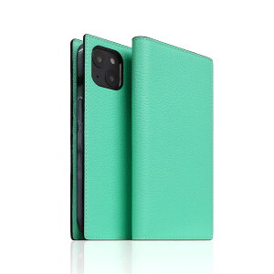SLG Design Neon Full Grain Leather Diary Case for iPhone 14 �e�B�[�� �蒠�^(SD24305i14TL) �d����݌ɕi