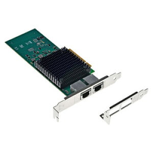 �v���l�b�N�X�R�~���j�P�[�V�����Y GPE-XGT-2I PCIe�o�X�Ή� 10GBASE-T 2�|�[�g LAN�A�_�v�^�[ ���񂹏��i