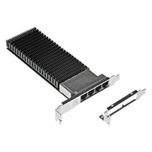 �v���l�b�N�X�R�~���j�P�[�V�����Y GPE-XGT-4I PCIe�o�X�Ή� 10GBASE-T 4�|�[�g LAN�A�_�v�^�[ ���񂹏��i