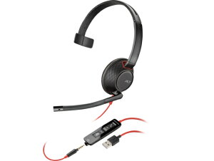 ���{�q���[���b�g�E�p�b�J�[�h Poly Blackwire 5210 Mono USB-A(80R98AA) ���񂹏��i