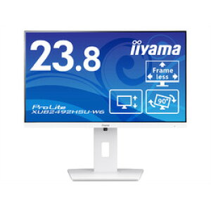 iiyama ProLite23.8�^ ���C�h�t���f�B�X�v���C ProLite XUB2492HSU-W6(1920x1080 �ڈ��݌�=��