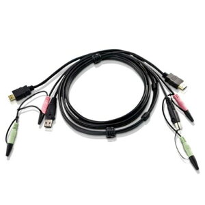 ATEN HDMI KVM�P�[�u�� 1.8m(2L-7D02UH) �ڈ��݌�=��
