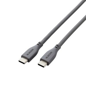 �G���R�� ELECOM �G���R�� �^�C�vC �P�[�u�� ( USB Type-C to C ) 1.5m �V���R�� �O���[(MPA-CC5PSS15GY) ���񂹏��i