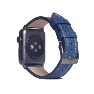 SLG Design FULL GRAIN LEATHER BAND for Apple Watch 45/44/42mm �l�C�r�[�u���[(SD21970AWNB) �d����݌ɕi