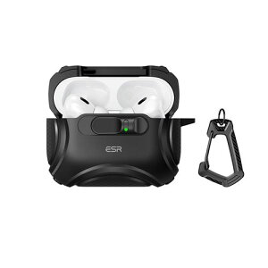 ESR Cyber MagSafe�Ή��t���b�N���b�N�P�[�X for AirPods Pro 3 �u���b�N(ES28013APP3) �d����݌ɕi