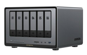 UGREEN ��12���� Corei5 10�R�ACPU���� 10GbE×2 6�x�CNAS �f�B�X�N���X���f�� DDR(DXP6800 Pro) �ڈ��݌�=��