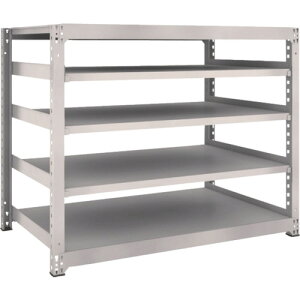 TRUSCO M5�^���ʒI 1500×921×H1200 5�i �P�� �l�I�O���[ 1��(M5-4595-NG) �ڈ��݌�=��