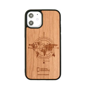 National Geographic [�������C�Z���X�i] iPhone 12 mini Nature Wood Case Compass(NG19623i12) ���񂹏��i