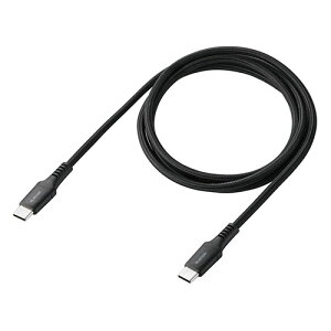 �G���R�� ELECOM USB2.0�P�[�u�� USB Type-C TM - USB Type-C/240W/���ϋv 1m �u���b�N(MPA-CCPES10BK) ���[�J�[�݌ɕi