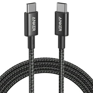 �A���J�[�W���p�� ANKER 333 ���ϋv�i�C���� USB-C&USB-C �P�[�u�� 1.8m �u���b�N 1�{(A8757511) �ڈ��݌�=��