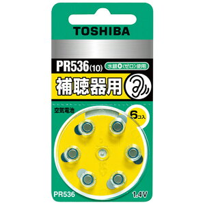 ���� TOSHIBA �⒮��p��C�d�r PR536V 6P 1�p�b�N(6��) �ڈ��݌�=��