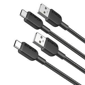 �A���J�[�W���p�� ANKER 310 ���ϋv�i�C���� USB-C&USB-A �P�[�u�� 0.9m �u���b�N 1�p�b�N(2�{)(B81G5011) ���񂹏��i