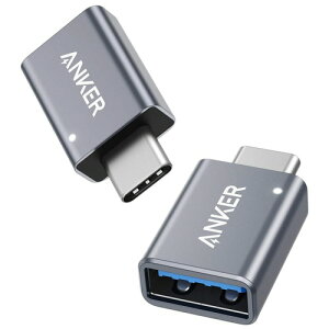 �A���J�[�W���p�� ANKER USB-C&USB-A �ϊ��A�_�v�^ �O���[ 1�p�b�N(2��)(B87310A1) �ڈ��݌�=��