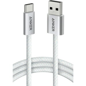 �A���J�[�W���p�� ANKER Zolo USB-C&USB-A�P�[�u�� 1.8m �z���C�g 1�{(A8052022) �ڈ��݌�=��