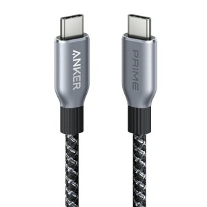 �A���J�[�W���p�� ANKER Prime ���ϋv�i�C���� USB-C&USB-C �P�[�u��(240W) 0.9m 1�{(A88E2N11) �ڈ��݌�=��
