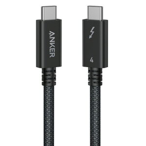 �A���J�[�W���p�� ANKER Prime USB-C&USB-C�P�[�u�� Thunderbolt4(240W) 1.0m �u���b�N 1�{(A84N0011) �ڈ��݌�=��