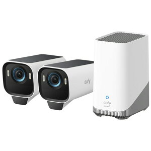 �A���J�[�W���p�� eufy(���[�t�B) ���O�J���� eufyCam S3 Pro 2-Cam Kit �z���C�g 1�g(T88925W1) ���񂹏��i