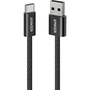 �A���J�[�W���p�� ANKER Zolo USB-C&USB-A�P�[�u�� 1.0m �u���b�N 1�{(A8052011) �ڈ��݌�=��