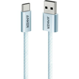 �A���J�[�W���p�� ANKER Zolo USB-C&USB-A�P�[�u�� 1.0m �u���[ 1�{(A8052031) �ڈ��݌�=��