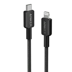 �A���J�[�W���p�� ANKER 322 ���ϋv�i�C���� USB-C&���C�g�j���O�P�[�u�� 0.9m �u���b�N 1�{(A81B5N11) ���񂹏��i