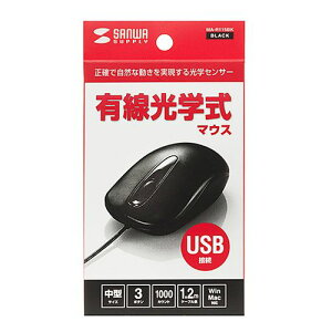 �T�����T�v���C SANWA SUPPLY �L�����w���}�E�X �u���b�N 1��(MA-R115BK) �ڈ��݌�=��