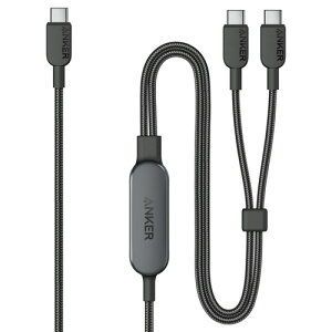 �A���J�[�W���p�� ANKER USB-C&USB-C�P�[�u��(2-in-1 140W) 1.8m �u���b�N 1�{(A8895N12) ���񂹏��i