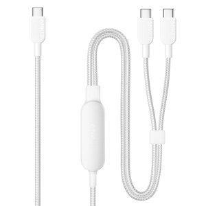 �A���J�[�W���p�� ANKER USB-C&USB-C�P�[�u��(2-in-1 140W) 1.8m �z���C�g 1�{(A8895N22) ���񂹏��i