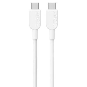 �A���J�[�W���p�� ANKER 310 USB-C&USB-C �P�[�u�� 0.9m �z���C�g 1�{(A81E1021) �ڈ��݌�=��