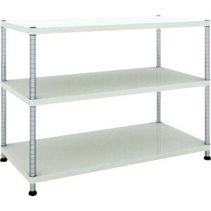 TRUSCO �t�F�j�b�N�X���b�N 1200×600 3�i �z���C�g 1��(PER-3463-W) �ڈ��݌�=��