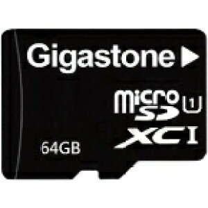 Gigastone microSDXC�J�[�h 64GB SD�J�[�h UHS-I U1 Class10 �X�y�b�N FullHD�ʐ^�Ή�(GJMX/64U) �ڈ��݌�=��
