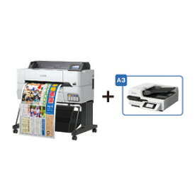 エプソン EPSON A1プラス大判プリンター/フルカラー拡大コピーセットモデル(SC-T345MS4) 取り寄せ商品