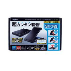 ���W�e�b�N�i�G���R���j ELECOM Logitec HDD SSD�P�[�X/2.5�C���`/USB3.2 Gen1/HDD�R�s�[�\�t�g�t/�u���b�N(LGB-PBSU3S) ���[�J�[�݌ɕi