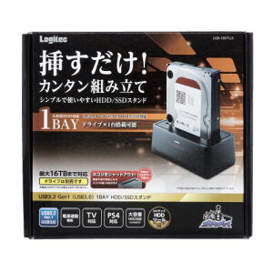 ���W�e�b�N�i�G���R���j ELECOM Logitec LGB-1BSTU3 HDD�ESSD�X�^���h/1Bay/USB3.0�Ή� ���[�J�[�݌ɕi