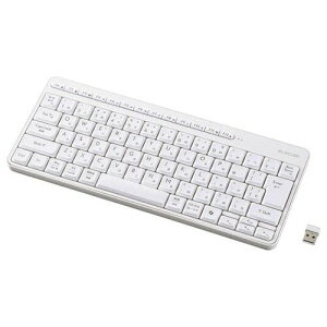 �G���R�� ELECOM 2.4GHz�É��~�j�L�[�{�[�h �z���C�g 1��(TK-QT11MDMWH) ���񂹏��i