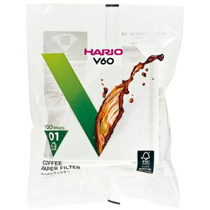 HARIO �y10�Z�b�g�z HARIO V60�p�y�[�p�[�t�B���^�[01W 1�`2�t�p 100����(VCF-01-100WX10) ���񂹏��i