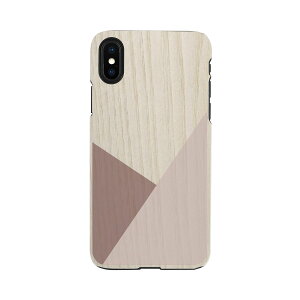 Man&Wood iPhone XS / X real wood case uv3(I13862i58) ���񂹏��i