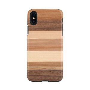 man��wood iPhone XS Max real wood case Sabbia(I13887i65) ���񂹏��i