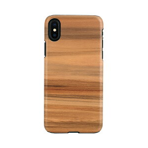 man��wood iPhone XS Max real wood case Cappuccino(I13889i65) ���񂹏��i