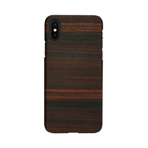 man��wood iPhone XS Max real wood case Ebony(I13892i65) ���񂹏��i
