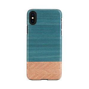 man��wood iPhone XS Max real wood case Denim(I13893i65) ���񂹏��i